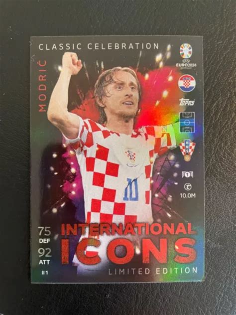 Euro Match Attax International Icon Limited Edition Luka