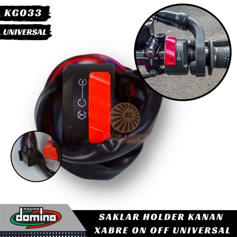 Jual SAKLAR HOLDER KANAN XABER DOMINO ON OFF DAN STARTER UNIVERSAL