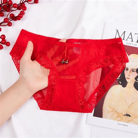 Culotte slip Culotte Ajourée Transparente en Dentelle pour Femme Sous Vêtement Féminin Lingerie