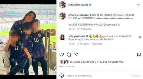 Messi En Final De Qatar 2022 Antonela Roccuzzo Y Sus Hijos Celebran