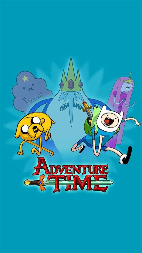 Adventure Time Wallpaper with Cartoon Characters