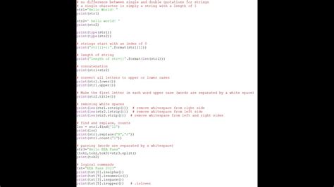String Manipulation In Python Youtube
