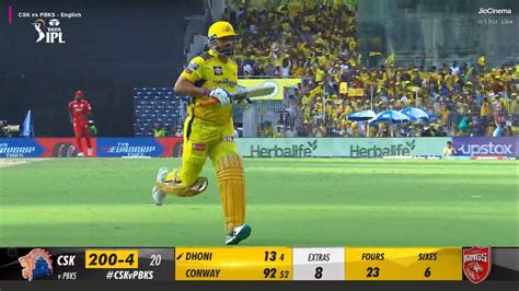 Csk Vs Pbks Ms Dhoni Leads Record Chart For Most Sixes Hit In 20th