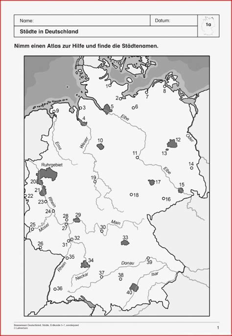 Modisch Fl Sse Deutschland Arbeitsblatt Grundschule Sie Ber Cksichtigen