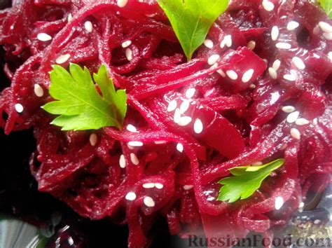 Рецепт: Салат из свеклы по-корейски на RussianFood.com