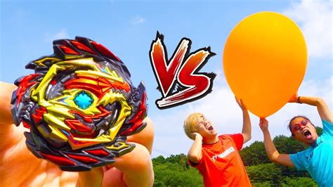 Beyblade Trick Shots Water Balloon Edition Kamiwaza Youtube