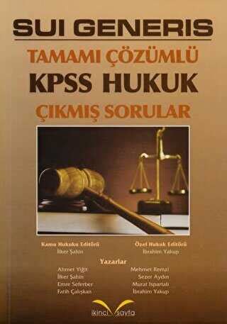 Sui Generis Kpss Hukuk Tamam Z Ml Km Sorular Bkmkitap