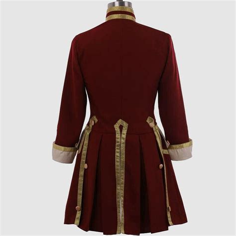 Mens Steampunk Maroon Tailcoat Jacket Regency Gothic Etsy