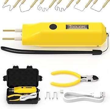 TOOLIOM Rechargeable Plastic Welder W USB C Charging Battery Powered Hot Stapler Plastic