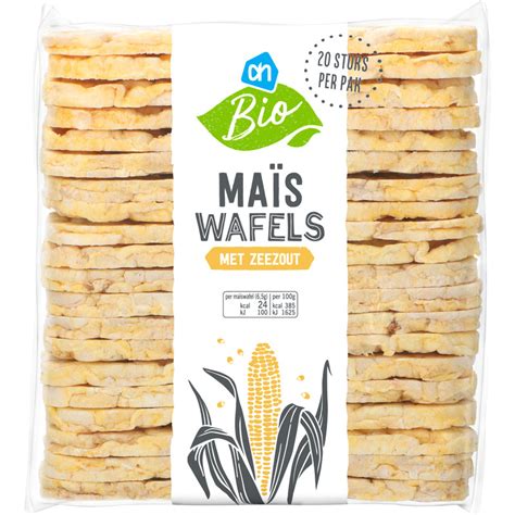 Albert Heijn Biologische Maiswafels Met Zeezout Pak Gram