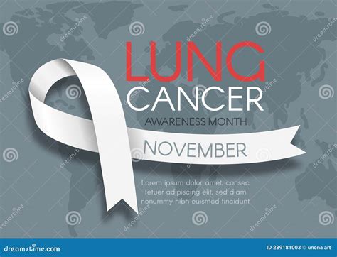 Banner For Lung Cancer Awareness Month In November Design A Template