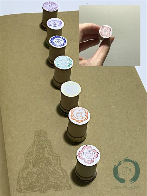 Best Seller Chakra Rubber Stamp Set Etsy