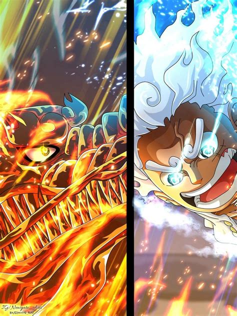 Gear 5 Luffy Vs. Kaido | Ảnh vui, Ý tưởng hình xăm, Hình ảnh