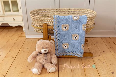 Bear Crochet Baby Blanket Cute And Easy Tutorial Maisie And Ruth