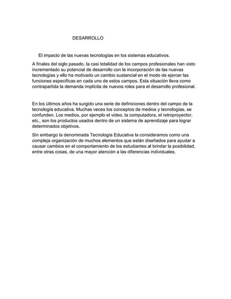 Impacto de las tics en la educación PDF