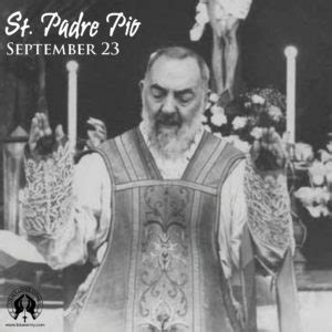 Feast Of St Padre Pio