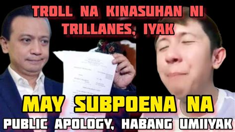 Troll Na Kinasuhan Ni Trillanes Iyak Kawawang Iniwan Ni Dee Gong