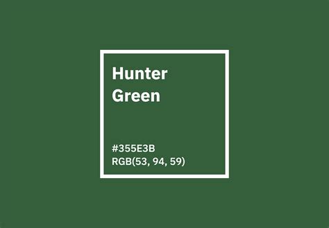 Hunter Green Color Hex Rgb Cmyk Pantone Color Codes – Themelower