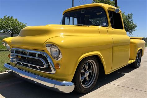 Vortec Powered 1957 Chevrolet 3100 Stepside Pickup For Sale On Bat