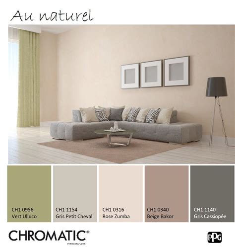 Cette association de différentes tonalités de beige et de ce vert