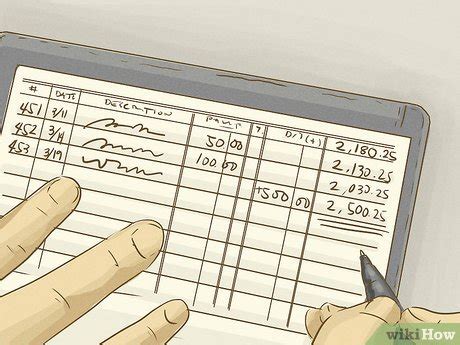 balance  checkbook  steps  pictures wikihow