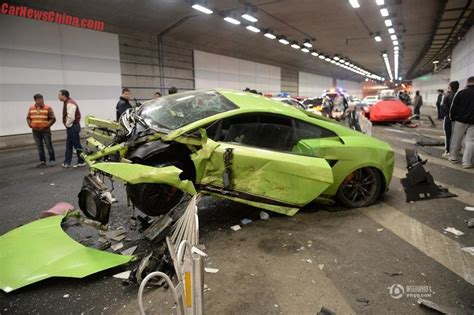 Lamborghini Crashes Into Ferrari