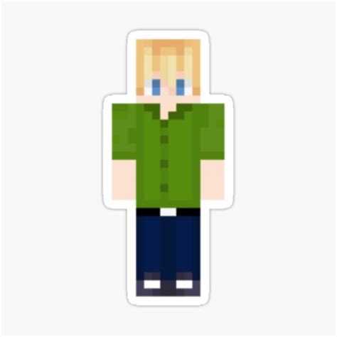 Tubbos Mcyt Minecraft Skin Sticker For Sale By Jaypegdesigns Redbubble