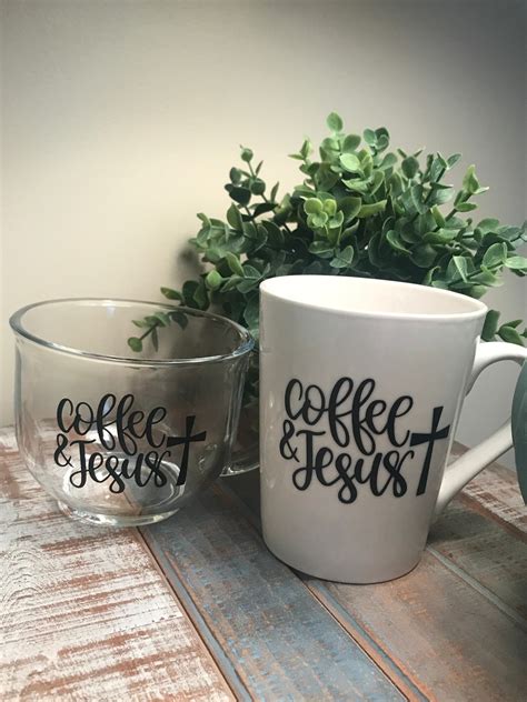 Coffee And Jesus Mug Café Jesús Café Y Orar Etsy