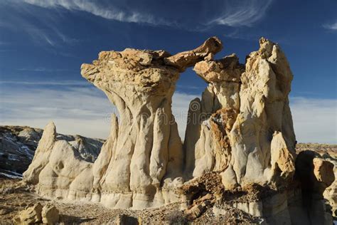 de na zin wilderness area bisti badlands  mexico usa stock photo