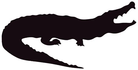 Alligator slhouette | Public domain vectors