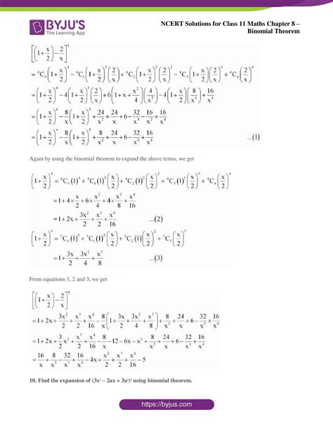 Ncert Solutions Class 11 Maths Chapter 8 Binomial Theorem Miscellaneous