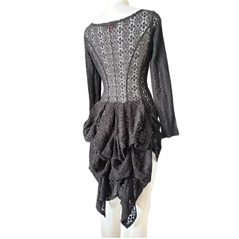 Betsy Johnson Gothic Lace Bustle Cardigan So Depop