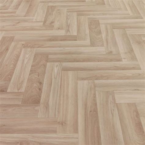 Sample Herringbone Parquet Light Oak Sheet Vinyl Flooring Etsy Canada