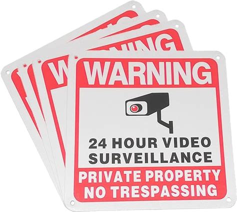 Voipter Pcs Camera Video Surveillance Sign Hour Video Surveillance