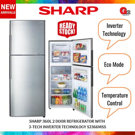 Sharp L Door Refrigerator With J Tech Inverter Technology Sj Mss