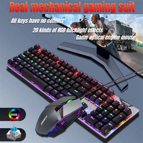 Игровая Клавиатура и Мышка с Подсветкой FOREV FV-Q609 Проводная ...