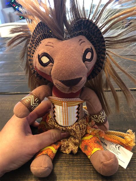 Walt Disney Lion King Simba With Mohawk Native Plush Doll Toy Etsy