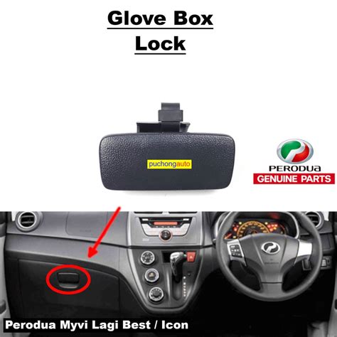 Glove Box Lock Dashboard Drawer Laci Perodua Aruz Ativa Axia Kancil