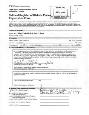 Fillable Online FSH 2309 12Heritage Program Management Handbook Fax