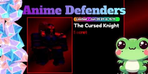 Buy Unit The Cursed Knight Anime Defenders Anime Defenders Roblox