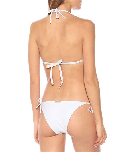 Core Triangle Bikini Top In White Heidi Klein Mytheresa