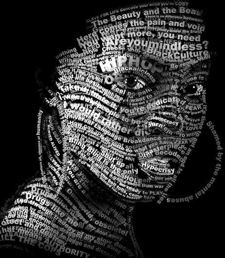 Id Es De Typographic Portraits Portrait Typographique Typographie