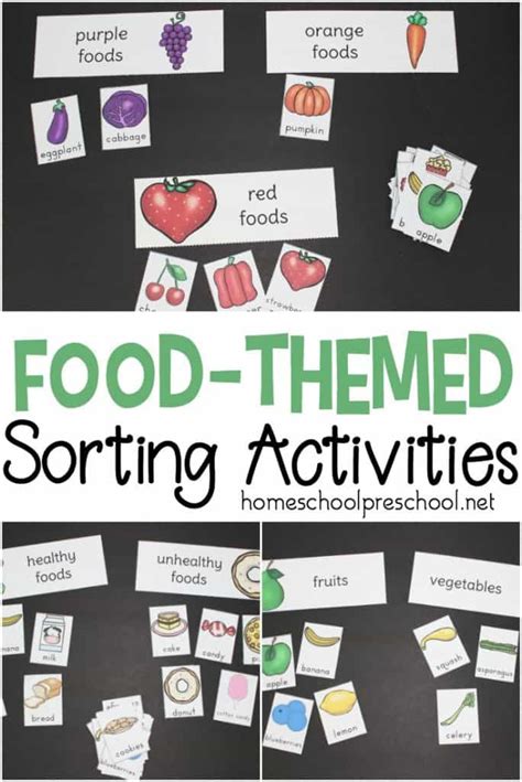 Preschool Food Theme Sorting: Developing Early Math Skills