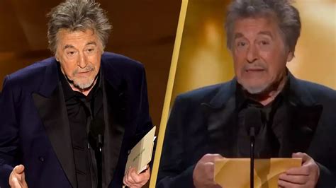 Al Pacino explains why he didn’t read out nominees before announcing ...