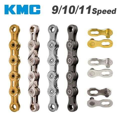 KMC Chain 116 Links 9 10 11 Speed Bike Chain With Missing Connect Link