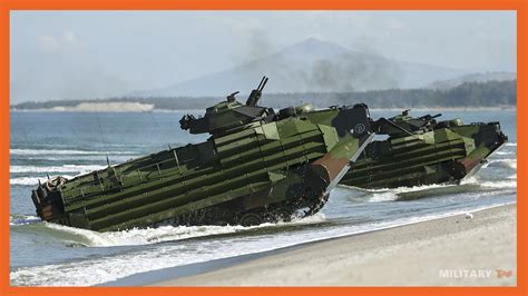 The U S Marines Aav Amphibious Assault Vehicle Is A Beast Youtube