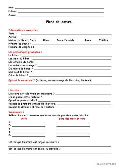 Fiches de compréhension de lecture pour le primaire - Observer