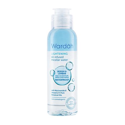 Jual Wardah Lightening Oil Infused Micellar Water 105ml Shopee Indonesia