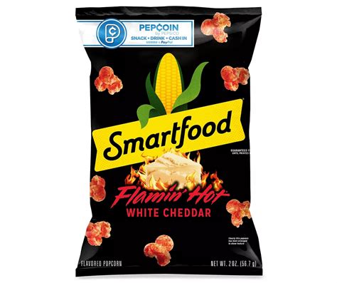 Smart Food Smartfood Popcorn Flamin Hot White Cheddar Flavored Oz Big Lots