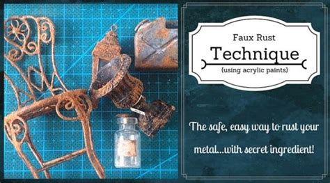 Tutorial Of The Week Creating Faux Rust Using Acrylic Paint